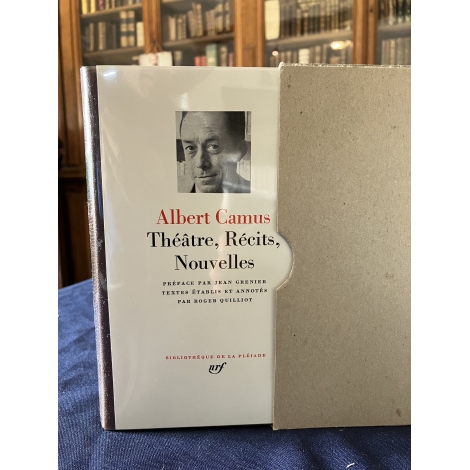 Albert Camus Théâtre récits nouvelles Collection Bibliothèque de la pléiade NRF Etat de neuf superbe Epuisé