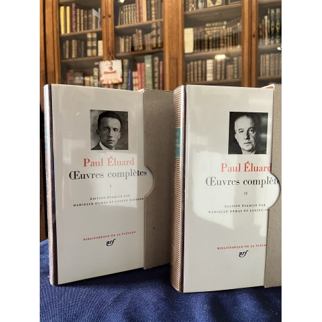 Paul Eluard Oeuvres complètes T1 et 2 Bibliothèque de la pléiade NRF Etat de neuf superbe