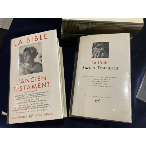 La bible Ancien testament Collection Bibliothèque de la pléiade NRF Exemplaire de travail