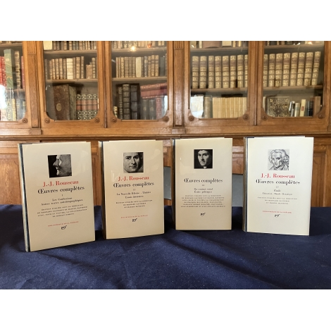 Rousseau T1 a 4 Collection Bibliothèque de la pléiade NRF Etat proche du neuf bon exemplaire