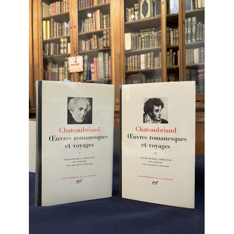 Chateaubriand Oeuvres romanesques voyages Collection Bibliothèque de la pléiade NRF Bon exemplaire.