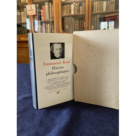 Emmanuel Kant Oeuvres philosophiques Tome 1 Collection Bibliothèque de la pléiade NRF Etat de neuf superbe