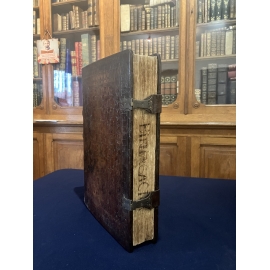 Précieuse Bible post-incunable de 1516 imprimée par Sacon à Lyon pour Koberger de Nuremberg Importantes annotations du temps