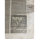 Précieuse Bible post-incunable de 1516 imprimée par Sacon à Lyon pour Koberger de Nuremberg Importantes annotations du temps