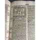Précieuse Bible post-incunable de 1516 imprimée par Sacon à Lyon pour Koberger de Nuremberg Importantes annotations du temps