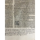 Précieuse Bible post-incunable de 1516 imprimée par Sacon à Lyon pour Koberger de Nuremberg Importantes annotations du temps