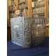 Bible du Chanoine Crampon Couverture cuivre et argent, cabochons de Malachite Bibliophile 1960 reliure métal