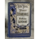 Jules Verne Mathias Sandorf 1885 Hetzel Cartonnage bleu à la bannière argentée plats biseautés Lenègre