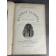 Jules Verne Mathias Sandorf 1885 Hetzel Cartonnage bleu à la bannière argentée plats biseautés Lenègre