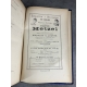 Jules Verne Mathias Sandorf 1885 Hetzel Cartonnage bleu à la bannière argentée plats biseautés Lenègre