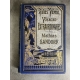 Jules Verne Mathias Sandorf 1885 Hetzel Cartonnage bleu à la bannière argentée plats biseautés Lenègre