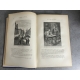 Jules Verne Mathias Sandorf 1885 Hetzel Cartonnage bleu à la bannière argentée plats biseautés Lenègre