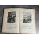 Jules Verne Mathias Sandorf 1885 Hetzel Cartonnage bleu à la bannière argentée plats biseautés Lenègre
