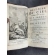 Histoire du ciel Edition originale 1739 Abbé Pluche complet des gravures occultes ésotérisme reliures aux petits fers