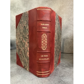 Alexandre Dumas Les trois mousquetaires Reliure cuir artisanale Exemplaire numeroté sur boufant de luxe