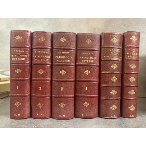 Médecine Pathologie, manuel opératoire, chimie, bibliothèque du professeur Alfred Maradeix