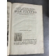 Gli uffici di tullio cicerone Firenze 1756 in folio frontispice belle édition en reliure d'époque.