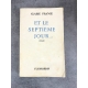 Claire France Et le septième jour édition originale le 37 des 60 sur alfa grand papier