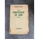 Bernard Franck La chartreuse de Jouy le 12 de 25 sur pur fil premier grand papier beaux témoins.