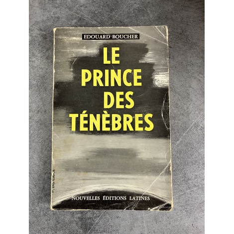 Edouard Boucher Le prince des ténèbres Envoi de Boucher à Mr Forel papier resté bien blanc.
