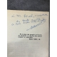 Edouard Boucher Le prince des ténèbres Envoi de Boucher à Mr Forel papier resté bien blanc.