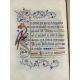 Manuscrit enluminé sur vélin pour Madeleine Teste du Bailler par Jeanne du Charmeil Dauphiné Ordinaire de la messe