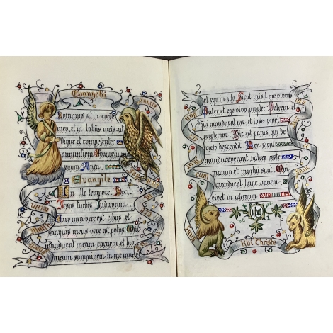 Manuscrit enluminé sur vélin pour Madeleine Teste du Bailler par Jeanne du Charmeil Dauphiné Ordinaire de la messe