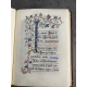 Manuscrit enluminé sur vélin pour Madeleine Teste du Bailler par Jeanne du Charmeil Dauphiné Ordinaire de la messe