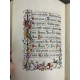 Manuscrit enluminé sur vélin pour Madeleine Teste du Bailler par Jeanne du Charmeil Dauphiné Ordinaire de la messe