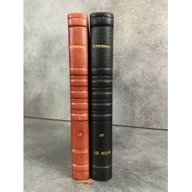 Stendhal Le rouge et le noir Illustrations Mixi Gasnier 1946 Reliure parlante d'époque cuir.