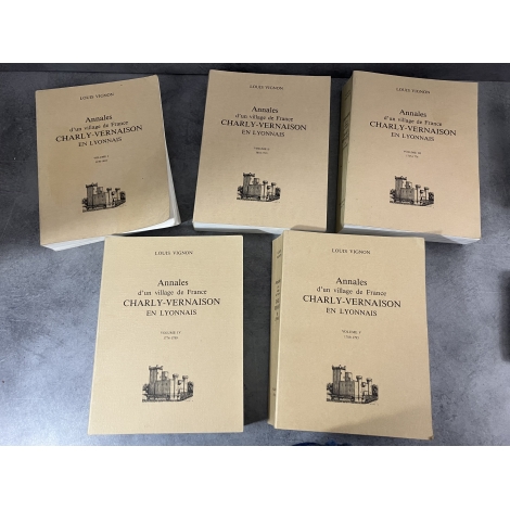 Louis Vignon Annales d'un village de France Charly Vernaison en lyonnais. Histoire régionalisme Lyon