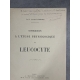 Médecine André Lombard Etude physiologique du Leucocyte Maloigne 1901 envoi à Souligoux