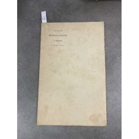 Médecine Titres et publications de E Reymond Steinheil 1898 Illustrations in texte Agrégation