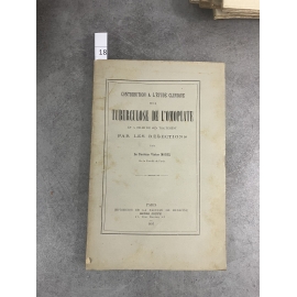 Médecine Victor Morel Tuberculose de l'Omoplate Bel envoi au docteur Souligoux Paris 1895