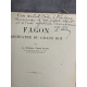Médecine Eloy Fagon archiatre du grand roi Médecin de Louis XIV 1918 Envoi à Souligoux.