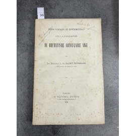 Médecine De Saint Germain Pathogénie du rhumatisme articulaire aigu Steinheil 1893 Planches litho