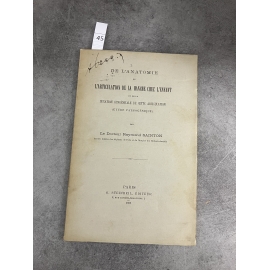 Médecine Raymond Sainton Anatomie de l'articulation de la Hanche chez l'enfant Steinheil 1893