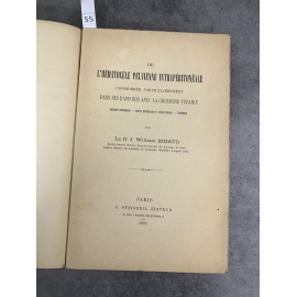 Médecine William Binaud Hématocèle pelvienne intrapéritonéale grossesse tubaire 1892 Gynécologie