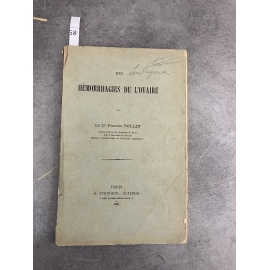 Médecine François Rollin Hémorrhagies de L'ovaire Françis Rollin Steinheil 1889 Gynécologie