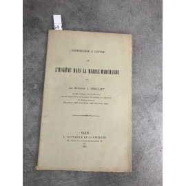 Marine Médecine Mallet L'hygiène dans la marine marchande 1895 Bataille Envoi à Souligoux Prophylaxie Bateau navigation