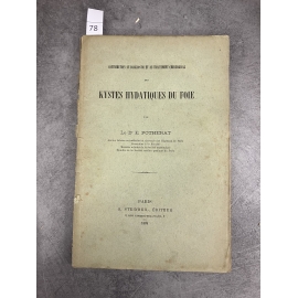 Médecine Potherat Kystes hydatiques du foie Paris Steinheil 1889
