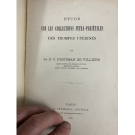 Médecine Hotman de Villiers Collections intra parietales Steinheil 1892 Souligoux Hotel dieu
