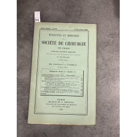 Médecine Revue de chirurgie 13 décembre 1910 collectif rapport scéance du 7 décembre