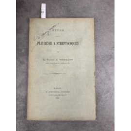 Médecine Vignalou, pleurésie à streptocoques Steinheil 1890
