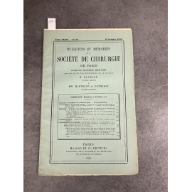 Médecine société de chirurgie 18 octobre 1910 Collectif Abadie cancer de la bouche