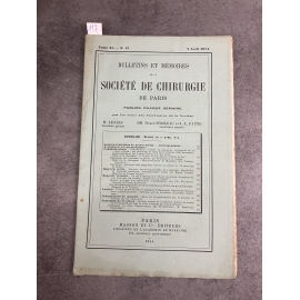 Médecine société de chirurgie 7 avril 1914 Collectif Quénu Gangrenes