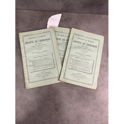 Médecine société de chirurgie Octobre -novembre 1910 N° 29,30,31 Collectif