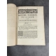 BONNET Joseph.- Recueil d'Arrêts notables du Parlement de Provence Aix Paquet, 1723, 1724,1727 3 vol en 1 . Portrait gravé