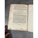 BONNET Joseph.- Recueil d'Arrêts notables du Parlement de Provence Aix Paquet, 1723, 1724,1727 3 vol en 1 . Portrait gravé