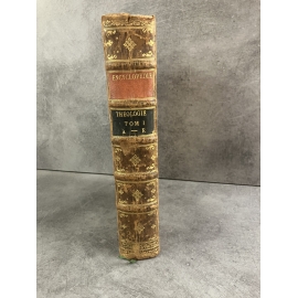 Encyclopédie méthodique Panckoucke 1788 Théologie tome 1 par Bergier de A à Eze